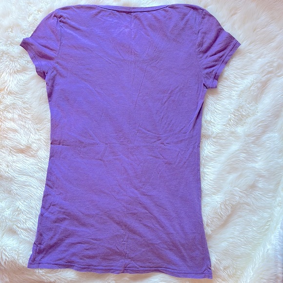 Purple VAN HALEN Tee by Chaser Scoop Neck Ladies’ Babydoll Style Size M - Picture 5 of 8